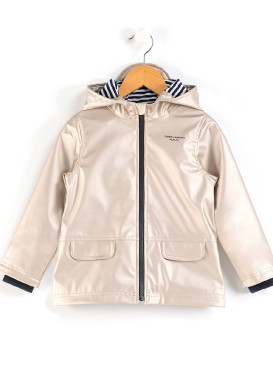 Ciré Fille à capuche beige doré