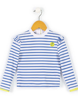 T-shirt de bain marinière Fille