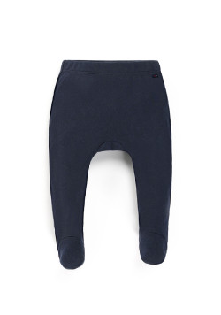 Ensemble Bébé pantalon bleu marine + t-shirt cache coeur