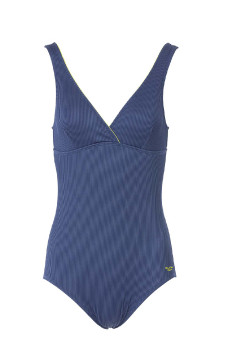 Maillot de bain bleu 1 pièce Femme