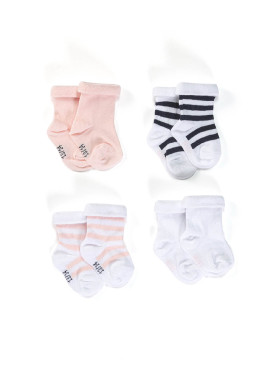 Lot de chaussettes rose Bébé Lot de chaussettes rose Bébé