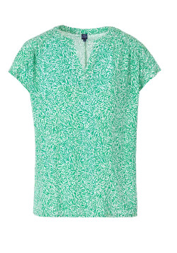 Blouse verte imprimé Femme