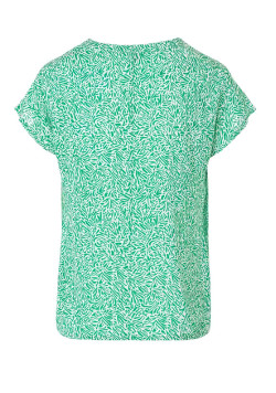 Blouse verte imprimé Femme