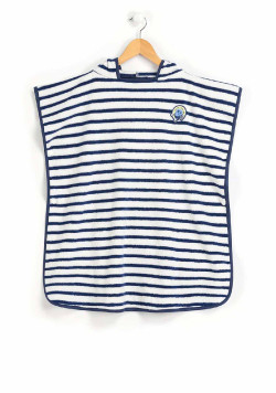 Poncho de bain rayé Enfant