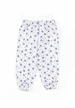 Ensemble Bébé pantalon imprimé + t-shirt imprimé bleu 