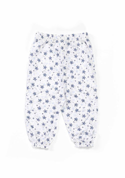 Ensemble Bébé pantalon imprimé + t-shirt imprimé bleu 
