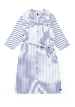 Robe rayée manches 3/4 Femme