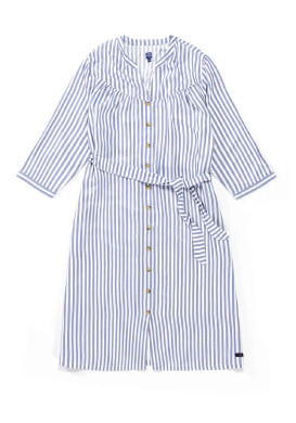 Robe rayée manches 3/4 Femme Robe rayée manches 3/4 Femme