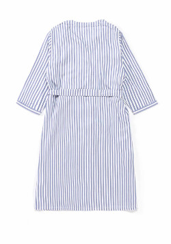 Robe rayée manches 3/4 Femme