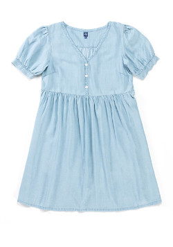 Robe courte jean lyocell Femme