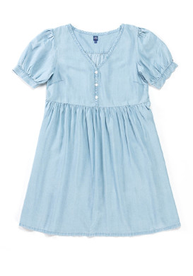 Robe courte jean lyocell Femme