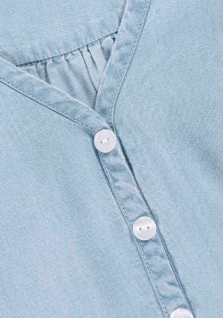 Robe courte jean lyocell Femme