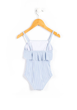 Maillot de bain rayé 1 pièce Fille