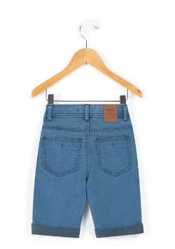 Bermuda jean bleu clair Garçon