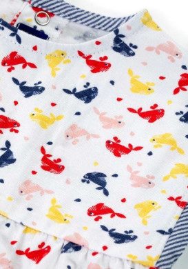 Ensemble Bébé robe imprimée + legging rouge Ensemble Bébé robe imprimée + legging rouge