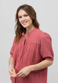 Chemise terracotta Femme