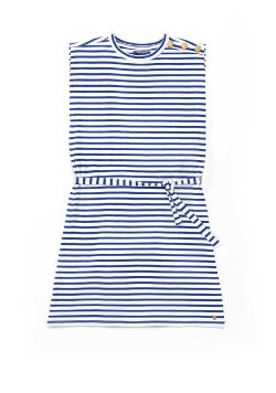 Robe marinière été bleu Femme
