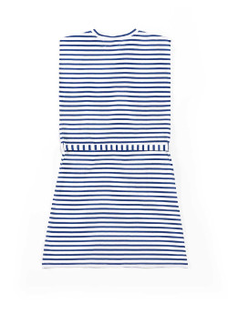 Robe marinière été bleu Femme