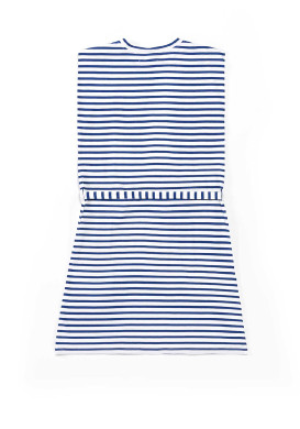 ROBE MC FOND GREGE RAYE BLEU RONRON