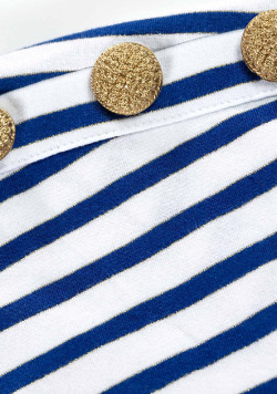 Robe marinière été bleu Femme