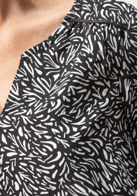 Blouse imprimé noir Femme Blouse imprimé noir Femme