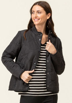 Veste polaire matelassée noir Femme