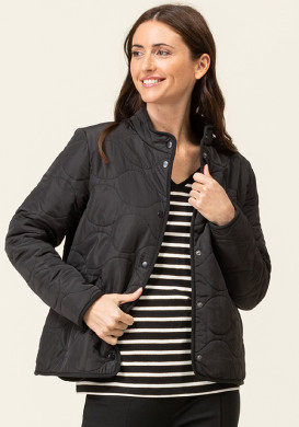 Veste polaire matelassée noir Femme