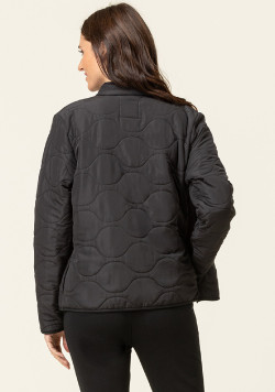 Veste polaire matelassée noir Femme