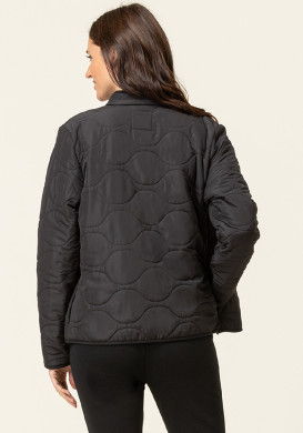 Veste polaire matelassée noir Femme