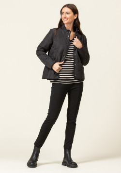 Veste polaire matelassée noir Femme