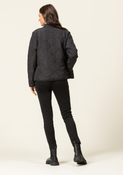 Veste polaire matelassée noir Femme