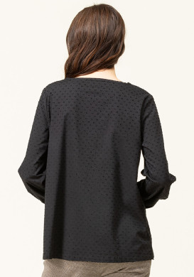 Chemise noire plumetis Femme Chemise noire plumetis Femme