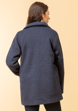 Manteau bleu marine Femme