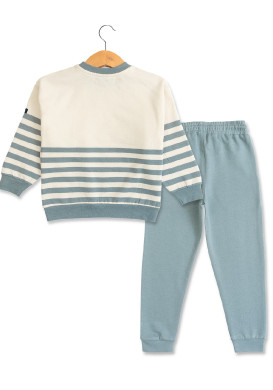 Ensemble jogging vert Enfant pull + pantalon