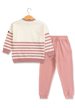 Ensemble jogging rose Enfant pull + pantalon