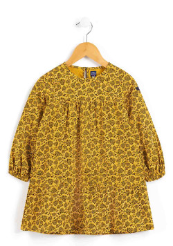 Robe jaune Fille manches longues