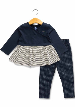 Ensemble Bébé tunique cache coeur + leggings