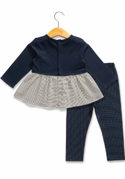 Ensemble Bébé tunique cache coeur + leggings