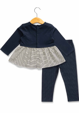 Ensemble Bébé tunique cache coeur + leggings