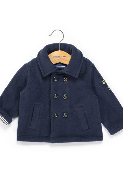 Caban bleu marine style marin Bébé Garçon