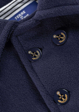 Caban bleu marine style marin Bébé Garçon Caban bleu marine style marin Bébé Garçon