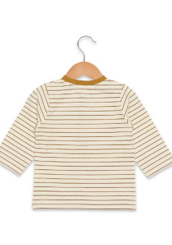Marinière Bébé grège/marron