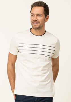 T-shirt manches courtes grège Homme