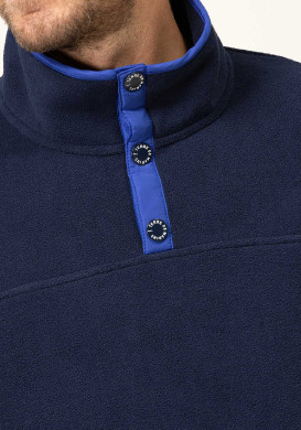 Pull polaire bleu marine Homme Pull polaire bleu marine Homme