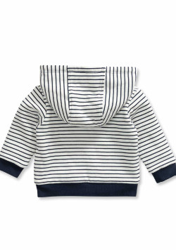 Veste doublée polaire à capuche rayé Bébé