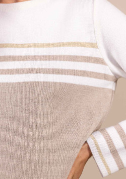 Pull en laine Made in France beige Femme Kolette