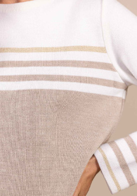 Pull en laine Made in France beige Femme Kolette