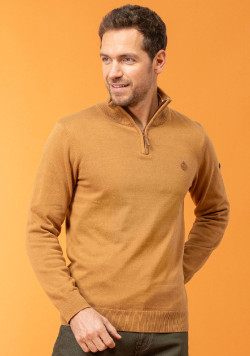 Pull camioneur camel Homme