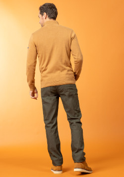 Pull camioneur camel Homme