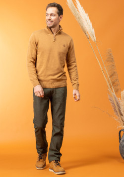 Pull camioneur camel Homme